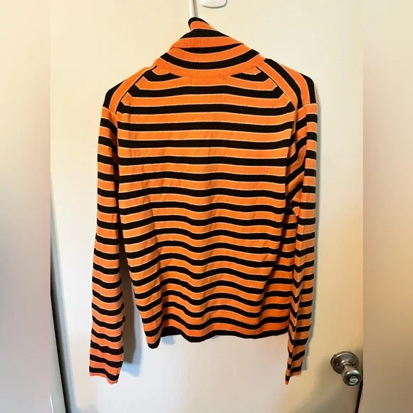 NWT Marni Uniqlo 100% Cashmere Striped Turtleneck Sweater Sz M - Picture 11 of 14